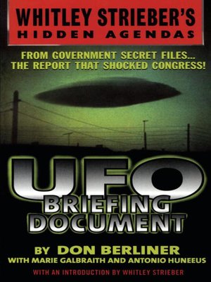 cover image of UFO Briefing Document